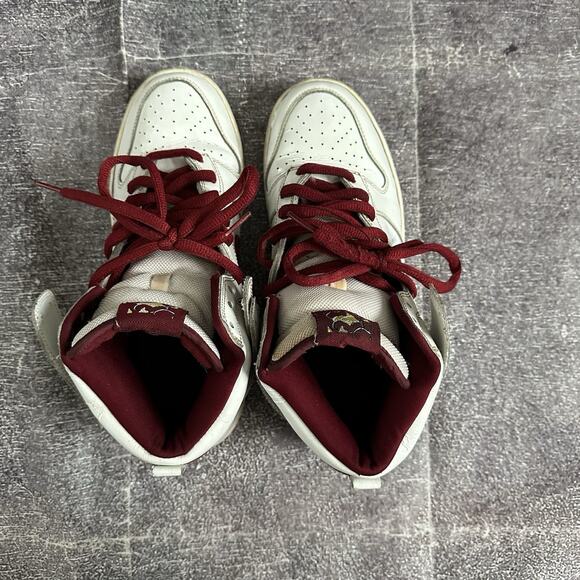 Men\'s Vintage Y2K 2006 Nike SB White Team Red Maroon Dunk High Mafia Pack Sz 9.5 main image 6